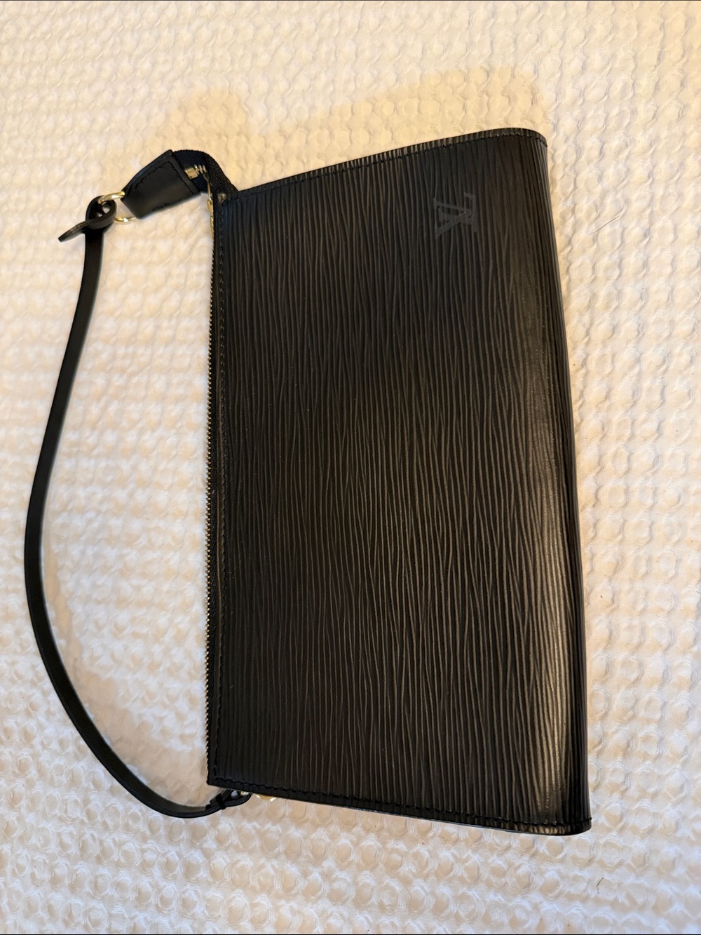 Louis Vuitton Black Epi Leather Mini Wristlet